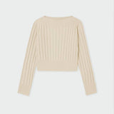Ivory Ribbed Sweater