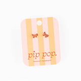 Striped Bow Stud