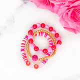 Pink Smile Beaded Bracelet