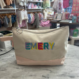 CB Station Makeup Bag | Emery Embroidered