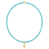 eNewton Hope Classic Signature Cross Bracelet | Turquoise