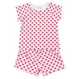 Emery Short Set | Schoolhouse Apples Pink