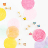 Enamel Heart Stud