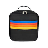Black Retro Stripe Lunch Box