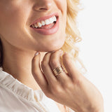 eNewton Classic Gold Thin Band Ring