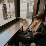 Black on Black Mother Embroidered Trucker Hat