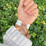 WWJD Embroidered Bracelet | White