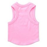 Cropped Ribbed Racerback Tank | Rose