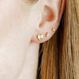 Andrea Heart Stud Earrings