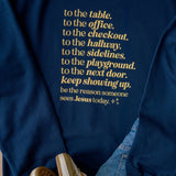 Keep Showing Up Pullover | Navy