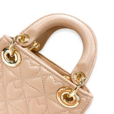 Heart Quilted Mini Bag | Sand