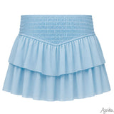 Smocked Skort | Light Blue