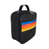 Black Retro Stripe Lunch Box