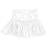 Metallic Skort in White