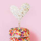 Confetti Cake Topper - Heart