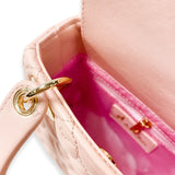 Heart Quilted Mini Bag | Pink