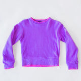 Neon Purple Stitched Sweatshirt | FBZ