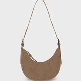 Studded Crescent Shoulder Bag | Mocha