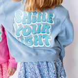 XOXO by Magpies Shine Your Light Sweatshirt | Ice Blue