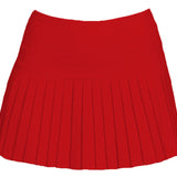 Burning Red Mini Pleat Skort