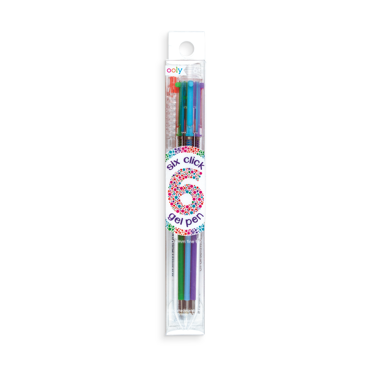 Six Click Colored Gel Pen