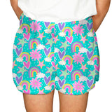 Hearts & Rainbows Fuzzy Shorts