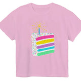 Birthday Cake Boxy Tee