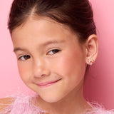 Pretty Pink Bow Clip On Earrings