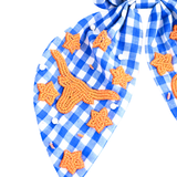 Gingham Beaded Scrunchie