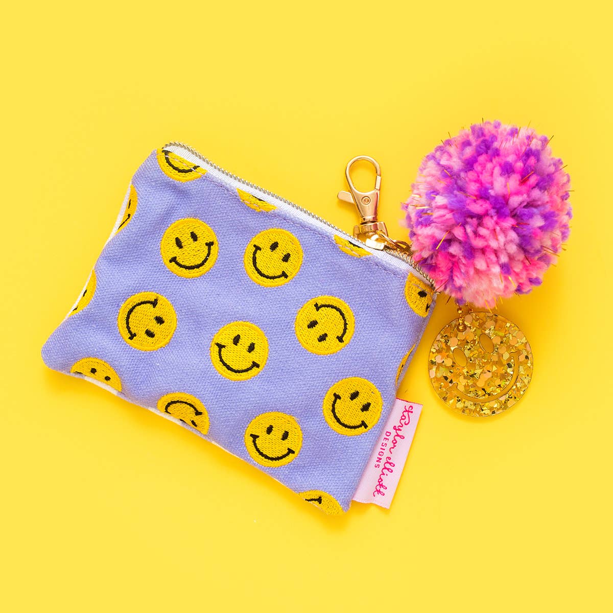 Smiley Keychain Pouch