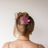 Kaxi Lay Down Claw Clip | Shiny Rose