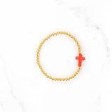 Cross Beaded Bracelet