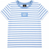 LULU MAC Striped Baby Doll Tee | Light Blue