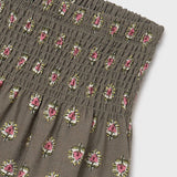 Printed Block Floral Skirt