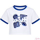 Touchdown Boxy Tee | Royal