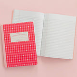 Gingham Daisy Composition Notebook