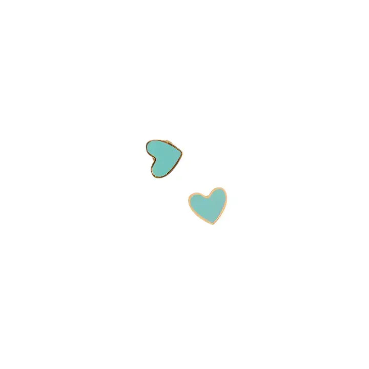 Enamel Heart Stud