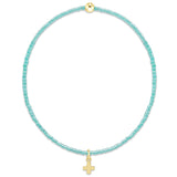 eNewton Hope Classic Signature Cross Bracelet | Sea Glass