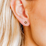Heart + Star Studs
