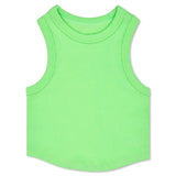 Cropped Racer Back Tank Top