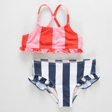 Joy Tankini | Pink + Red Stripe