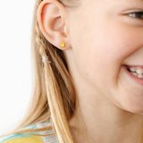 Enamel Heart Stud