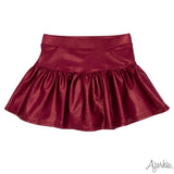 Maroon Shimmer Skort