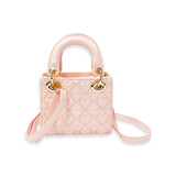 Heart Quilted Mini Bag | Pink