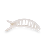 Medium Flat Hair Clip | Coconut White