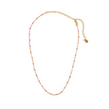 Enamel Bead Necklace