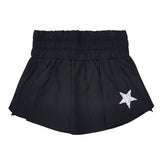 Midnight Black Double Layered Mini Skort