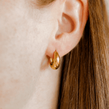 Sunday Hoop Earrings | Gold 10mm