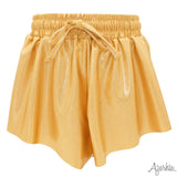 Gold Shimmer Flyaway Shorts