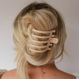 Kaxi Lay Down Claw Clip | Shiny Rose